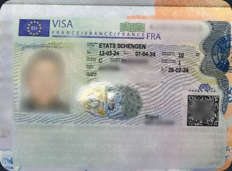 Виза клиента