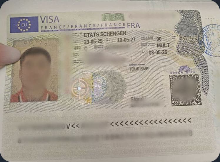 Виза клиента