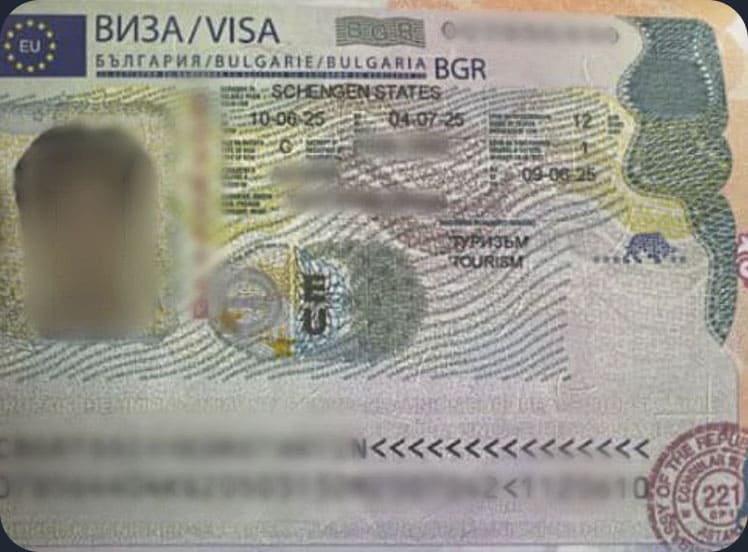 Виза клиента