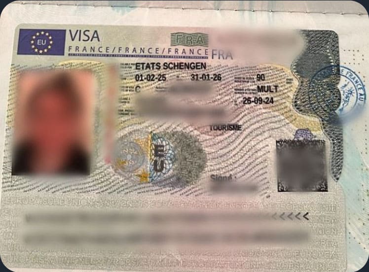 Виза клиента