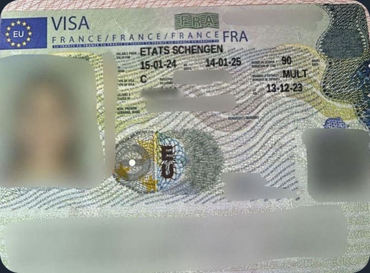 Виза клиента